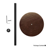 Countertop Paper Towel Holder Wood, OBODING, Farmhouse Standing Kitchen Paper Towel Holders with Real Wooden Base, fits Standard and Jumbo Size Paper Towels (Brown) OBODING