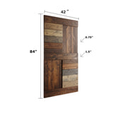 24in/30in/36in/42in x 84 in. S-Series Finish Knotty Pine Wood Sliding Barn Door with Hardware Kit (42 in x 84 in, Multi Color) COAST SEQUOIA
