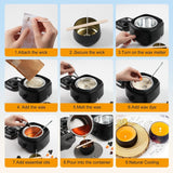 DANIAU Candle Making Kits for Adults, DIY Candle Making Supplies with Wax Melter，Premium DIY Starter Full Candle Making Set Perfect Arts & Crafts Kits Gifts DANIAU