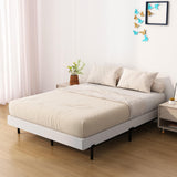 Upcanso Box Spring for Queen Bed Bed Base 6 Inch, Low Profile Metal Queen Box Spring with Fabric Cover, 3000 Lbs Max Weight Capacity Mattress Foundation, Noise-Free, Easy Assembly Upcanso