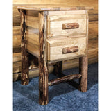 Montana Woodworks Glacier Country Collection 2-Drawer Nightstand/End Table Montana Woodworks