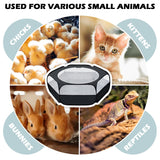 UWE Small Animal Playpen, Chicken Brooder Box with Cover Top, Portable Outdoor Exercise Pet Cage Tent, Waterproof Breathable Pet playpen Indoor for Chick Ktiien Bunny Hamster Guinea Pig, Black UWE