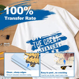 DTF Transfer Film Powder Kit, All-in-One DTF Sublimation for Starter- 30 Sheets Direct to Film Transfer Paper & 8.8oz White Digital Hot Melt Adhesive DTF Powder for All Color Fabrics FugaCity