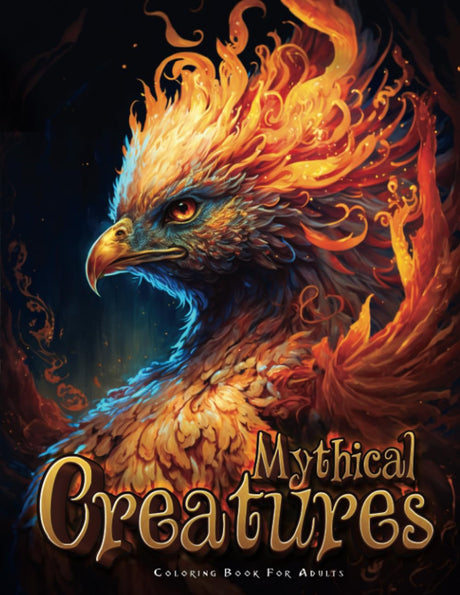 Mythical Creatures Coloring Book for Adults: the Amazing World of Fantasy Animals and Beasts WoodArtSupply