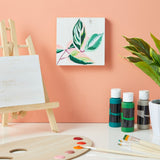 6 Pack White Washed Craft Wood Board Panels with Hardware Included for DIY Signs, Paintings (5 x 5 in) Bright Creations