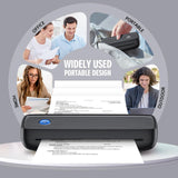 Portable Printer Wireless for Travel，Bluetooth Thermal Printer Support 8.5 X 11in US Letter &Legal, A4&A5 Thermal Paper, Inkless Printer Compatible with iOS, Android & Laptop for Office Car Home Aixiqee
