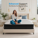 Crayan Queen Mattress, 10 Inch Hybrid Memory Foam Mattresses in a Box with Individual Pocket Spring for Motion Isolation & Silent Sleep, CertiPUR-US Crayan