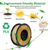 Kingroon PLA 3D Printer Filament, Dimensional Accuracy +/- 0.02 mm, 1 kg Spool(2.2lbs), 1.75 mm,Wood POJECITY