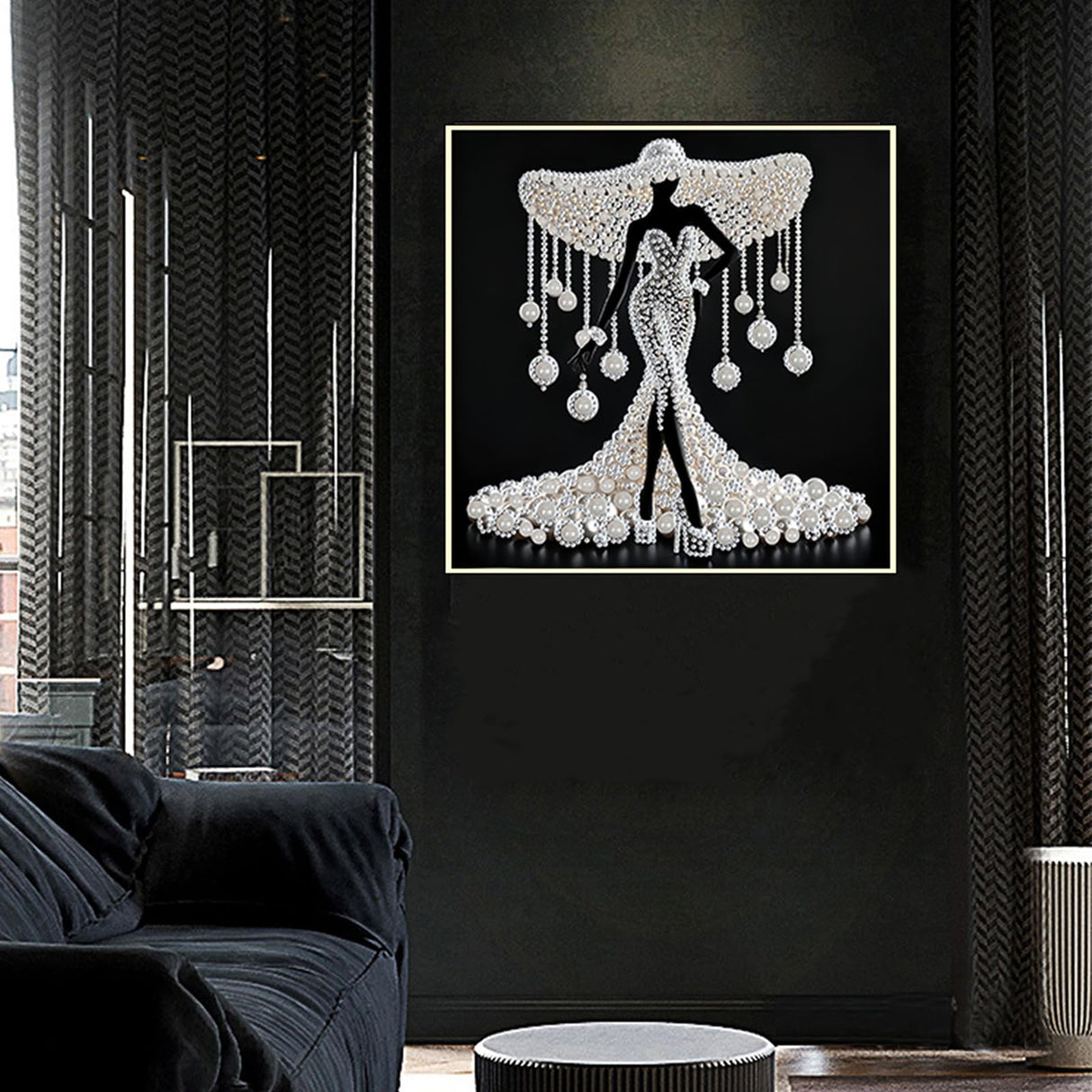 GXGLLPZBY 5D Goddess Diamond Painting Kits for Beginners, DIY Elegant Goddess Diamond Art Kits for Adult, Suitability Full Round Diamond Dot Gem Art Kits, Home Wall Decoration 13.78x13.78 Inches GXGLLPZBY