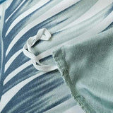 OAITE Duvet Cover King Size,Reversible Summer Leaf Green Duvet Cover Set with Zipper Closure, 3 Pieces Modern Patterns Soft Microfiber Bedding Set with 8 Ties(104’’*90’’,2 Pillow Cases) OAITE