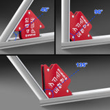 Spurtar Welding Magnets 6pcs 25lbs, Heavy Duty Welding Magnets and Clamps, Strong Magnetic Holder Tools and Accessories, 45, 90, 135 Degree Angle Spurtar