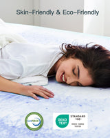 PERLECARE 3 Inch Memory Foam Mattress Topper Full, Cooling Gel Infused Mattress Pad, Ventilated Bed Topper for Pressure Relief Back Pain, CertiPUR-US Certified PERLECARE