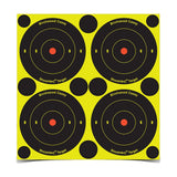 BIRCHWOOD CASEY 12" Eze-Scorer Bull's-Eye Practice Shoot-Up Brilliant White Paper Targets for Indoor and Outdoor Use, 13 Targets Birchwood Casey