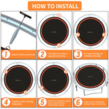 DOYUEE Trampoline Mat Replacement，Fits 14FT Trampoline Frame with 88 Rings Fits 6.5" or 7.0" Springs，Jumping Mat Diameter(147.6in/12.3ft)，Excluding Spring and Frame Doyuee