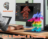 Goto Guard Silk Rainbow PLA Filament, Silk PLA Multicolor Filament Color Changing with Green Blue Purple Pink Yellow PLA, 3D Printing Filament 1.75mm 3D Filament 1kg Goto Guard