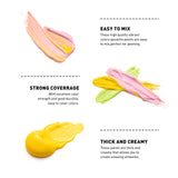 HIMI Twin Cup Jelly Gouache Paint Set with 3 Paint Brushes, 48 Colors 12g, Jelly Cup Design, Non Toxic Paint for Canvas and Paper, Art Supplies for Professionals (Peach Fuzz) HIMI