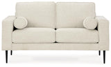 Signature Design by Ashley Hazela Contemporary Loveseat with 2 Bolster Pillows, Beige Signature Design by Ashley
