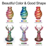 Tri Color Silk PLA 3D Printer Filament Bundle 1.75mm Color Changing PLA Filament Multi Pack Bundle 4 Spool Each 250g (Multicolor: Red&Yellow&Blue; Red&Blue&Green; Red&Purple&Gold; Orange&Blue&Green) Kretrum