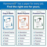 Hammermill Printer Paper, Premium Color 28 lb Copy Paper, 8.5 x 11 - 1 Ream (500 Sheets) - 100 Bright, Made in the USA, 102467R Hammermill