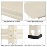 PrimeZone All Metal Garage Storage Shelves, 28" W x 12" D x 60" H 4 Tier Heavy Duty Closet Pantry Shelving Unit, Adjustable Metal Shelf Utility Rack Organizer for Garage, Kitchen, Warehouse, White PrimeZone