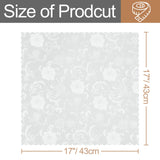 KKJIAF White Jacquard Satin Napkins (12 Pack, 17x17 Inches), Square Damask Silky Table Napkins for Wedding Banquet Party Restaurant Dinner Decoration KKJIAF