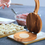 Dough Presser Dough Pressing Tool Wooden Wooden Tortilla Press Maker Manual Dumpling Wrapper Presser Kitchen Gadgets for Home Kitchen Wooden Taco Press Kichvoe