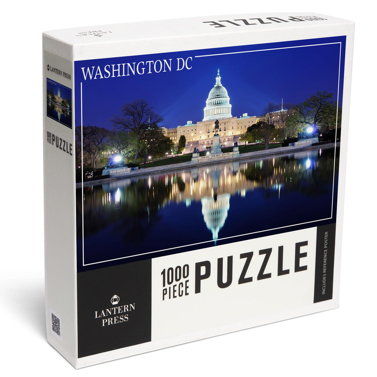 Capitol Building at Night, Washington DC (1000 Piece Puzzle, Challenging Jigsaw Puzzle for Adults, Made in USA) Lantern Press