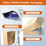 PRILINE TPU Filament,PRILINE High Flow/High Speed Printing 95A TPU Flexible Soft 3D Printer Filament 1KG 1.75mm Spool,Support Fast Printing,Orange PRILINE