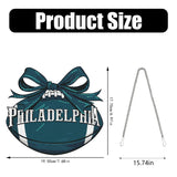 Rertcioph Football Diamond Art Hanging Kit for Adults, DIY Acrylic 5D Diamond Painting Hanging Ornament for Philadelphia Home Wall Decor and Gift Rertcioph