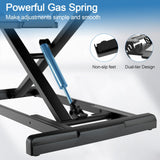 JYLH JOYSEEKER Standing Desk Converter 32 inch, Height Adjustable Sit Stand Desk Riser, Quick Sit to Stand Tabletop Dual Monitor Riser Workstation for Home Office with Keyboard Tray, Black JYLH JOYSEEKER