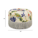 Jennifer Taylor Home Yolanda Ottoman, Off-White/Floral Jennifer Taylor Home
