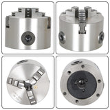 WFLNHB K11-80 3 Inch 3 Jaw Self Centering Lathe Chuck 3" for CNC Drilling Milling Machine Total 2 Set of Jaws WFLNHB
