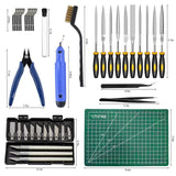 49Pcs 3D Printer Accessories Kit, 3D Printing Tools Set Includes Nozzle Cleaning Kit, Deburring Tools, Needle Files, Removal Tools, Craft Knife, Tweezers, Cutting Mat for 3D Prints Finishing Lankki