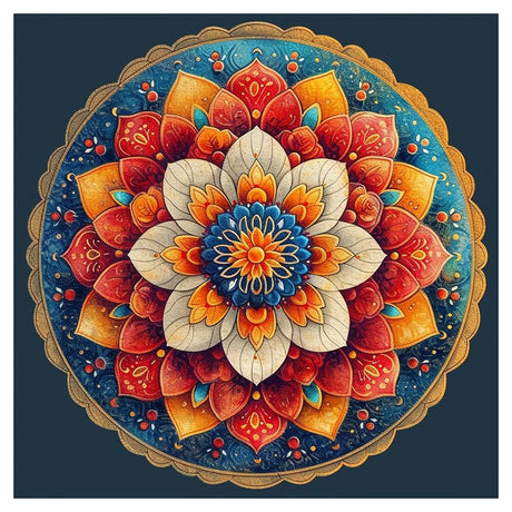 PFFNGPEN Diamond Painting Kits for Adults, 5D DIY Mandala Diamond Art Kits for Beginners, Full Drill Round Diamond Art for Home Wall Decor,12x12 inch PFFNGPEN