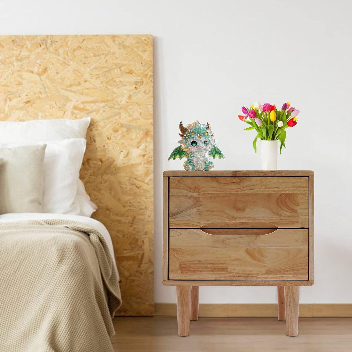 Baipisan Dragon Diamond Painting Ornaments Kits for Adults, Tabletop Diamond Art Statues Special Shaped Rhinestone Gem Art Kits,5D Painting with Dots Sculpture Ornaments Kits for Beginner Baipisan