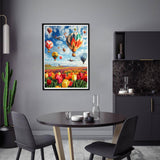 Yomiie 5D Diamond Art Kits for Adults, Airplane Balloon Diamond Painting Art Landscape DIY Full Round Drill Kits, Embroidery Rhinestone Diamond Crystal Craft Canvas Home Wall Decor 12x16 inch Yomiie