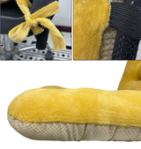 Non-Slip Rocking Chair Cushion, Premium Tufted Rocker Seat Back Pad with Ties, Sturdy &Comfort Thick Padding Pillow Chair Mat Cushions for Outdoor/Indoor Office Car Home Dining Room Kitchen Patio-Pink ChezMax