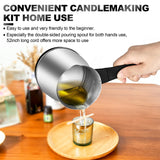 Candle Making Kit with Wax Melter,Electric Candle Wax Melter for Candle Making, Stainless Steel Wax Melting Pot, 52IN Power Cord,Candle Making Supplies POLYHNIA