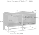 Crosley Furniture Enzo Medium Vinyl Record Storage TV Stand and Entertainment Center, Media Console, Black Crosley Furniture