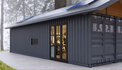 Generic Metal roofed Container House, Customized, HF-20231205