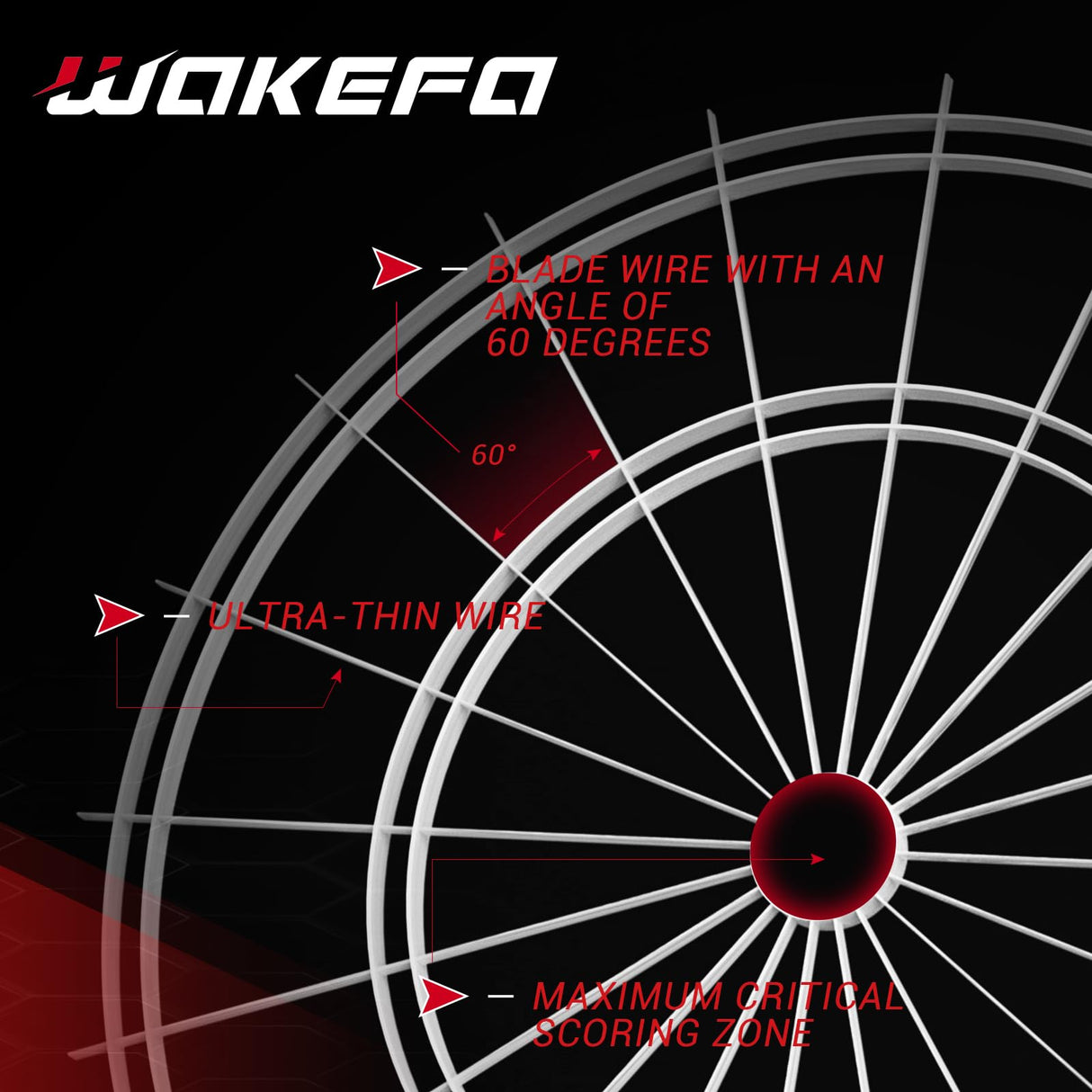 Professional Dart Boards, Competition Bristle Dartboard and Darts for Adults, Steel Tip Dart Board Set in Game Room/Bar/Office, Regulation Size High Grade Sisal Dartboards with 6 Metal Tip Darts Wakefa