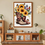 ARPADAMO Diamond Art Kits for Adults,5D Sunflower Diamond Painting DIY Flower Diamond Art Diamond Painting Kits for Adult,Round Full Drill Diamonds, Diamond Art Kits for Home Decor-12x16inch ARPADAMO