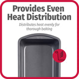 GoodCook Everyday Non-Stick 9” x 5” Bread Loaf Pan – Loaf Bread Pan for Baking, Steel Bread Baking Supplies, Baking Pans for Meatloaf, Breads, Cakes, Brownies, Lasagnas, Casseroles GoodCook