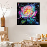 Benjenes Flower Diamond Arts Kits for Adults-Flowers Diamond Painting Kits, DIY Floral Gem Art DIY Crafts Kits Home Wall Decor Gifts 14x14 inch Benjenes