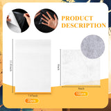 Colingmill 20 Pcs Double Sided Iron on Adhesive Sheets with Backing, Easy Iron on Patch, 100 Pcs Tear Away Machine Embroidery Stabilizer Backing for DIY Craft, Machine Embroidery and Hand Sewing Colingmill