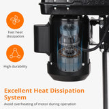 8 Inch Benchtop Drill Press, 2.5Amp Benchtop Drill Machine, 5 Speed Adjustable, Swing Distance 0-45° Tiltling Tabletop Drilling Machine for Wood, Metal PioneerWorks