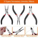 Audab Jewelry Making Kit with Tools, Wires, Charms and Findings for Jewelry Making and Repair Audab