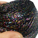 Clisil 100g DIY Black Colorful Lurex Yarn Shining Yarn Glitter Sparkle Yarn Metal Yarn Sparkle Yarn Crochet Thread Bag Sweater Toy Yarn Accessory Yarn CLISIL