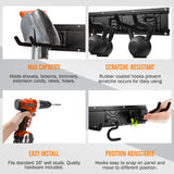 Garage Garden Tool Storage Rack Organizer Wall Mount, Yard Shovel Rack Holder Organization, Heavy-Duty Extra Width Panels for Hanging Landscaping Equipment,Ladders,Sport Gears,Hoses,Lawn Trimmer SMARTOLOGY