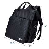 HOMEST Crochet Bag Organizer, Large Capacity Yarn Storage, Knitting Bag for Carrying Projects, Crocheting Hooks, Suppliers, Needles and Accessories, Black HOMEST